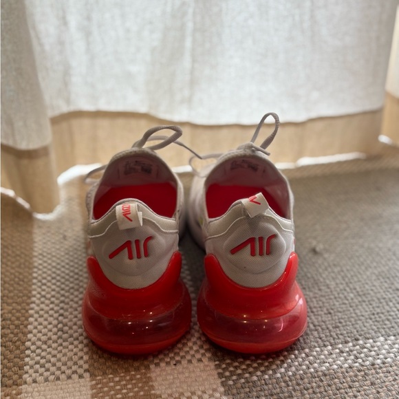 Nike Air Max 270 White and Red with Neon Accents - Picture 6 of 10